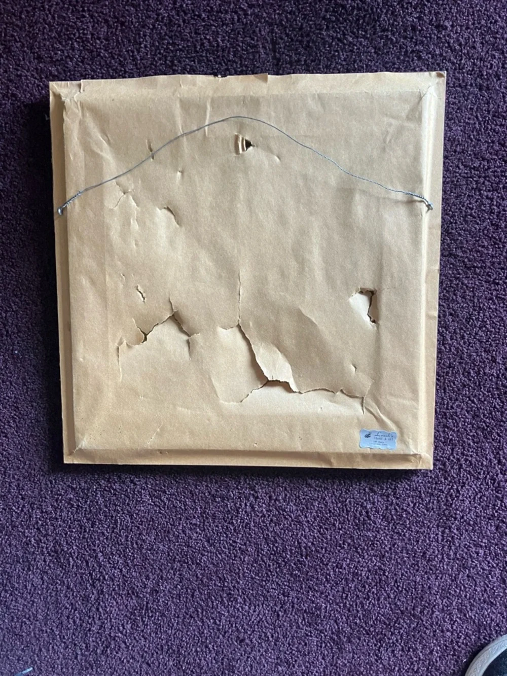 Girl playing piano stitched piece. Framed art. - Picture 10 of 13